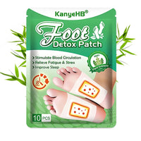 10-pack Djupverkande Detox Fotplåster – Bambu, Ingefära & Vinäger