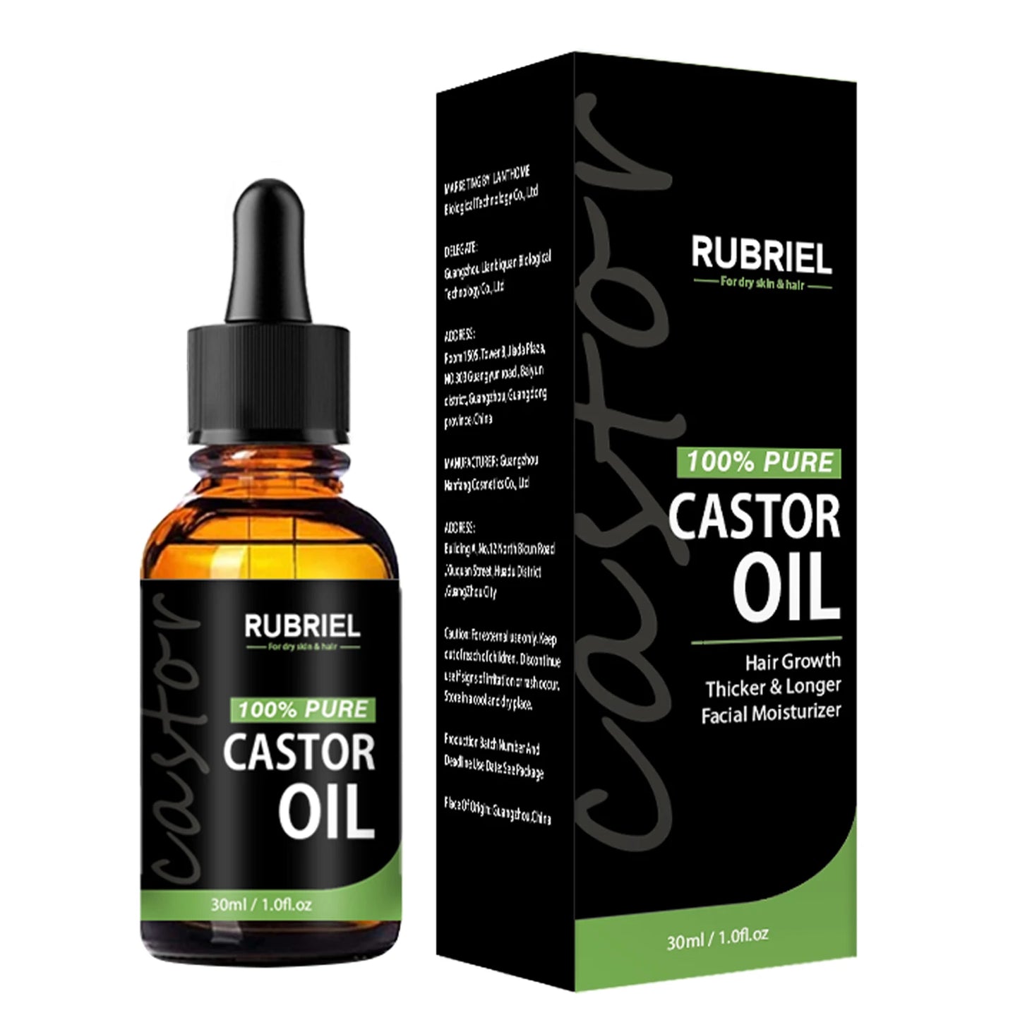 30ML Castor Oil for Eyelash Growth Serum 7 Days Natural Eyelashes and Hair Enhancer Thicker Longer Lift Makeup Eye Care Products