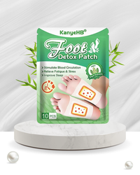 10-pack Djupverkande Detox Fotplåster – Bambu, Ingefära & Vinäger